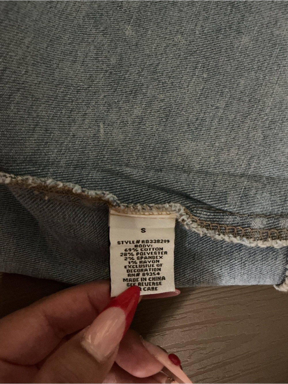 Light Wash Denim Corset Top - Picture 7 of 7